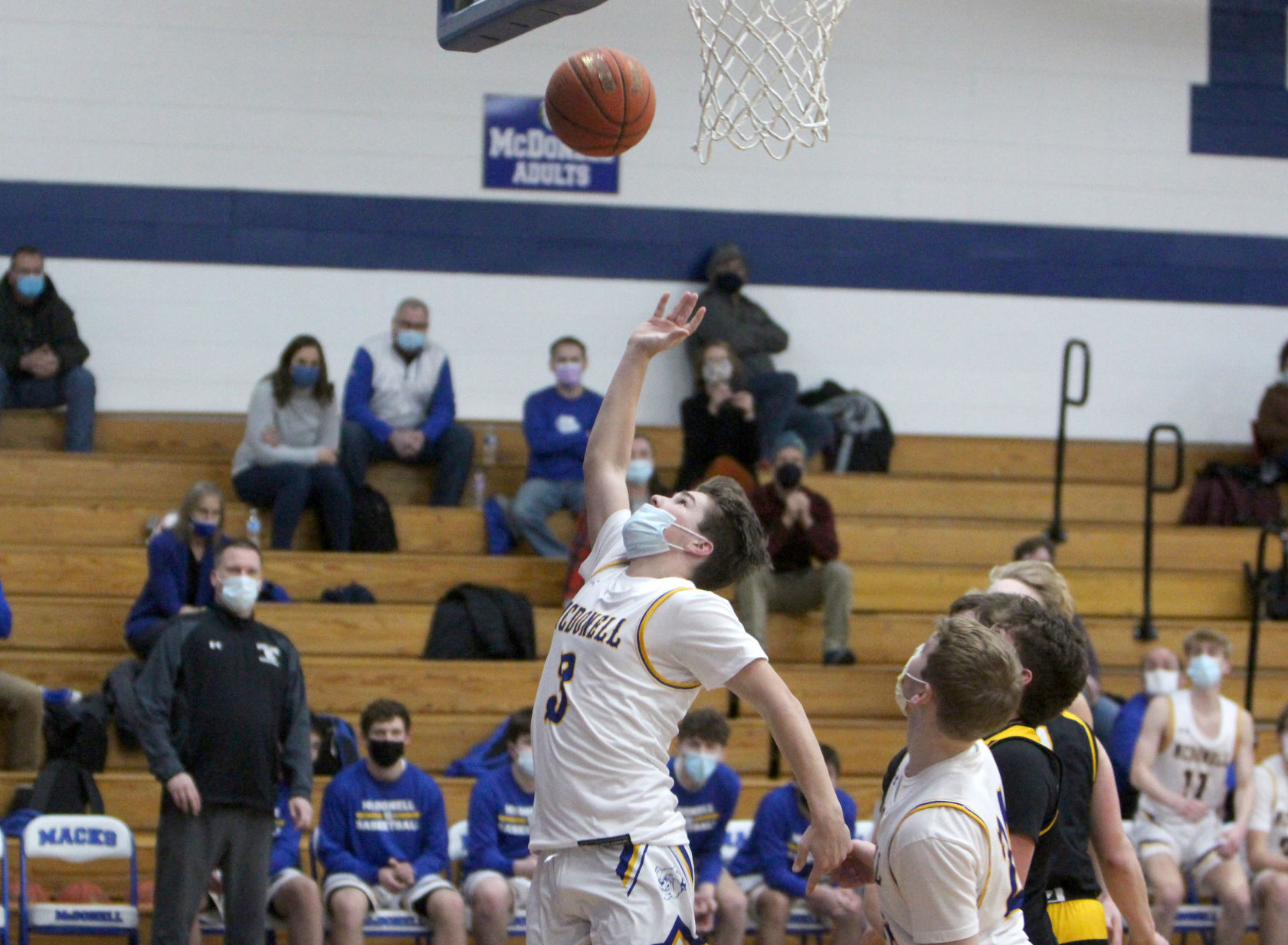 Cadott at McDonell boys basketball 1-18-21